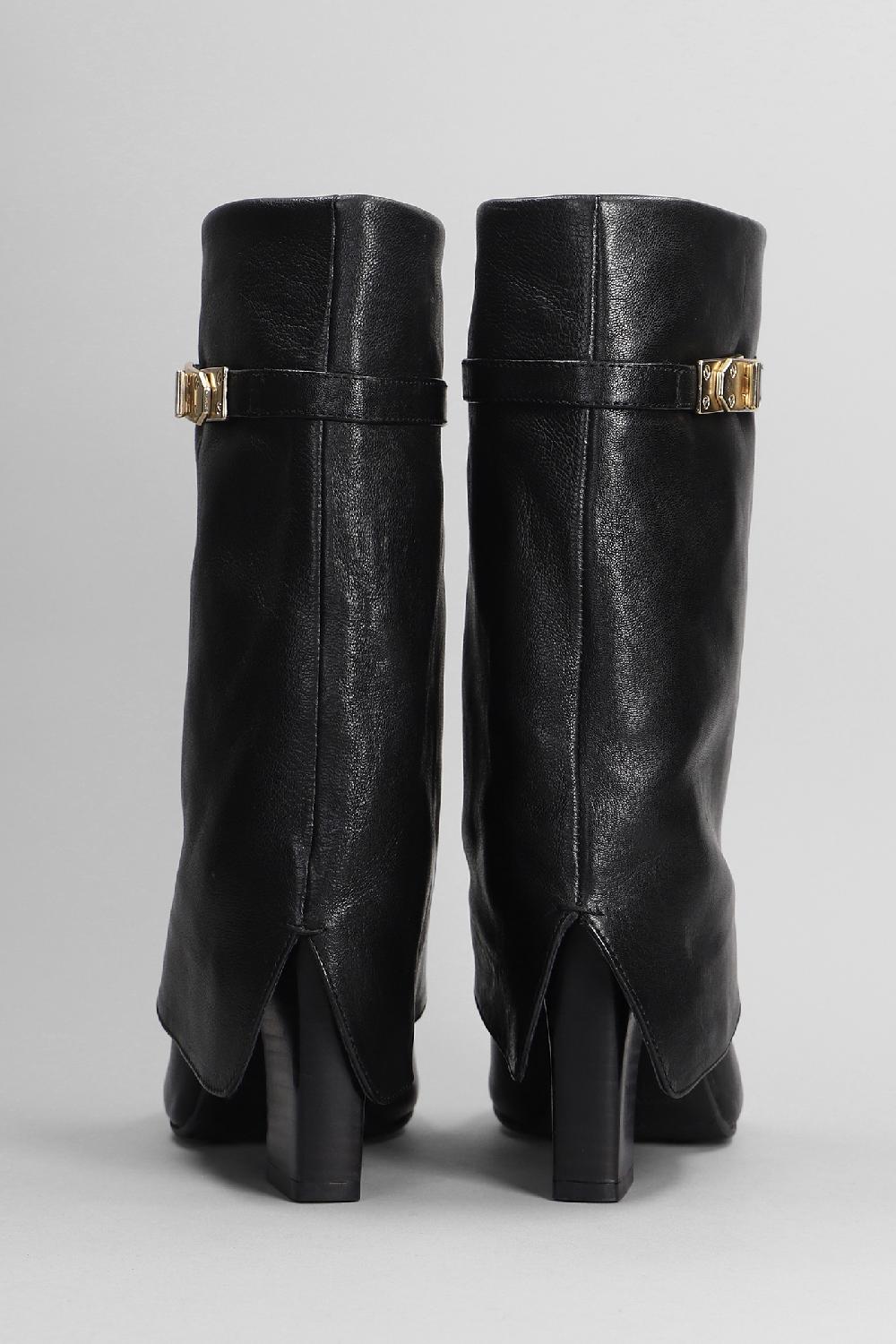 Deliberti Pedro Miralles Tronchetti Tacco Alto In Pelle Nera Cod. 404976 - Deliberti The Luxury Shopping