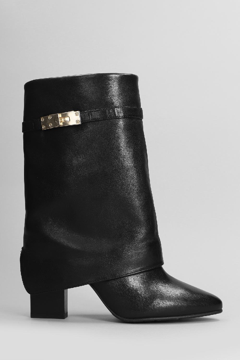 Deliberti Pedro Miralles Tronchetti tacco alto in pelle nera cod. 404976 - Deliberti The Luxury Shopping