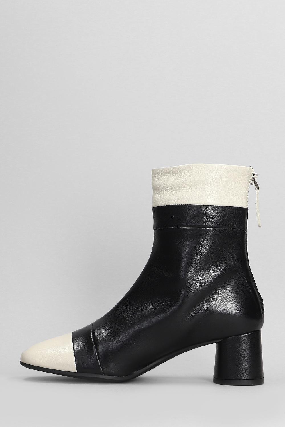 Deliberti Pedro Miralles Tronchetti Tacco Alto In Pelle Nera Cod. 404978 - Deliberti The Luxury Shopping