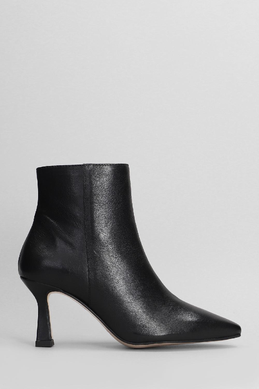 Deliberti Pedro Miralles Tronchetti tacco alto in pelle nera cod. 404979 - Deliberti The Luxury Shopping