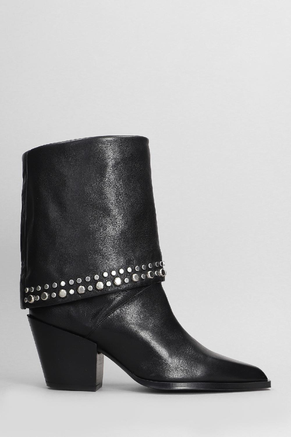 Deliberti Pedro Miralles Tronchetti tacco alto in pelle nera cod. 404975 - Deliberti The Luxury Shopping