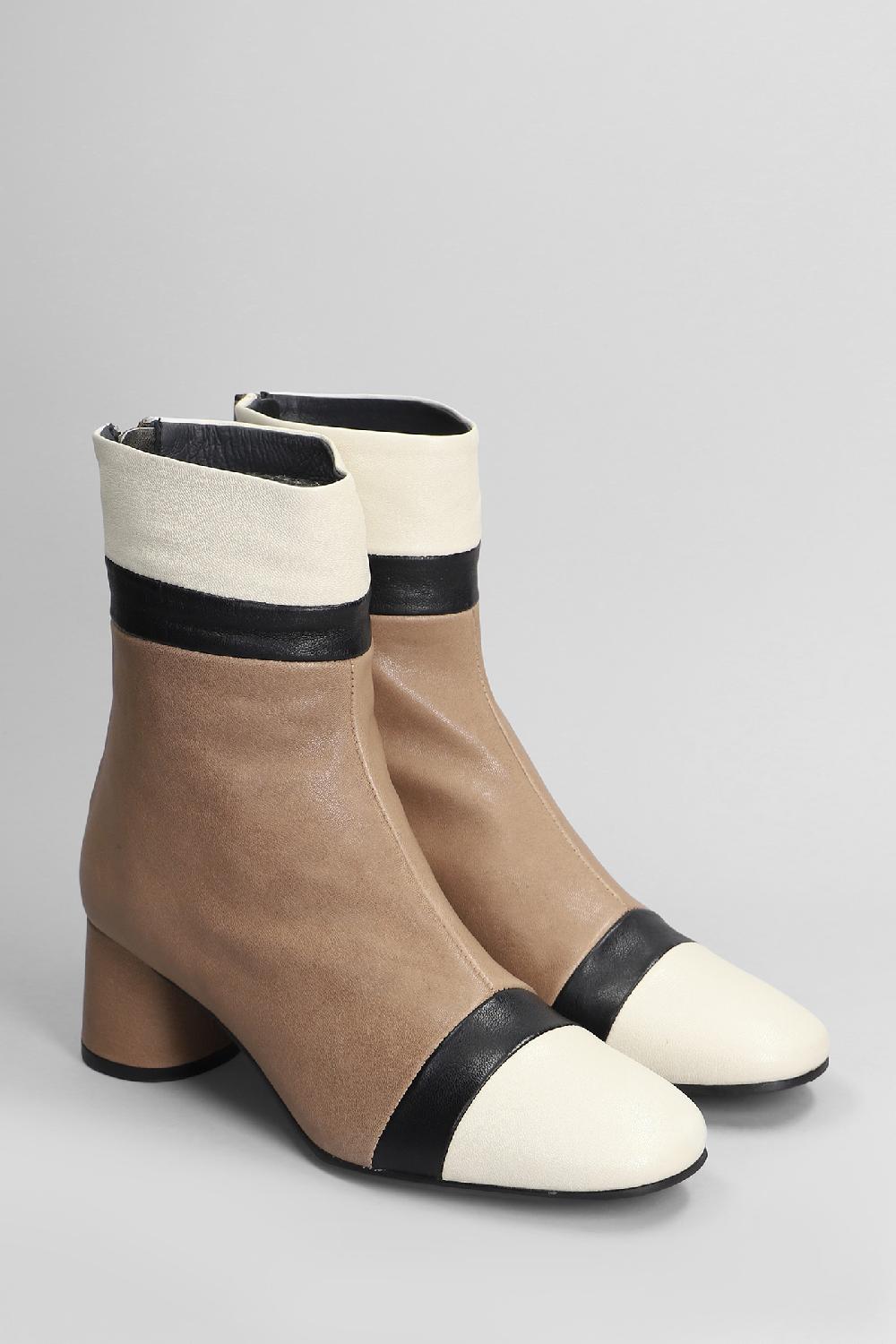 Deliberti Pedro Miralles Tronchetti Tacco Alto In Pelle Taupe Cod. 405989 - Deliberti The Luxury Shopping