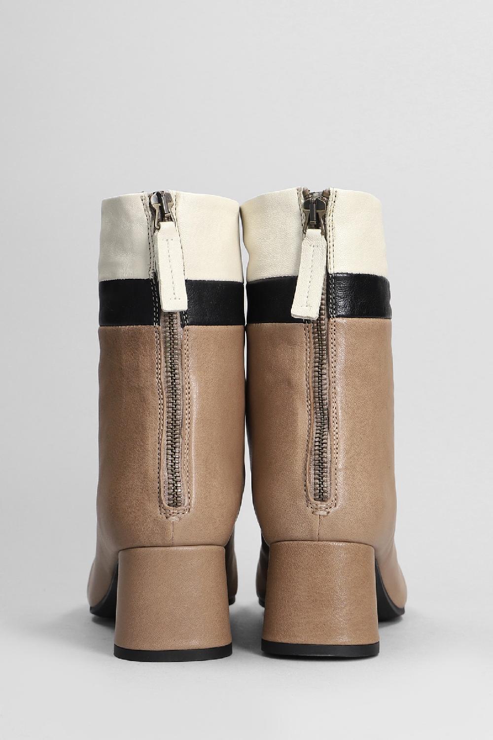 Deliberti Pedro Miralles Tronchetti Tacco Alto In Pelle Taupe Cod. 405989 - Deliberti The Luxury Shopping