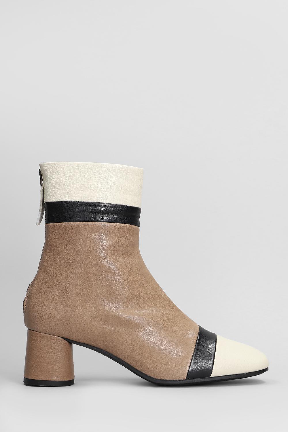 Deliberti Pedro Miralles Tronchetti tacco alto in pelle taupe cod. 405989 - Deliberti The Luxury Shopping
