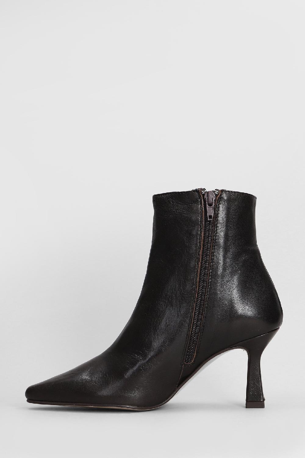 Deliberti Pedro Miralles Tronchetti Tacco Alto In Pelle Testa Di Moro Cod. 408683 - Deliberti The Luxury Shopping