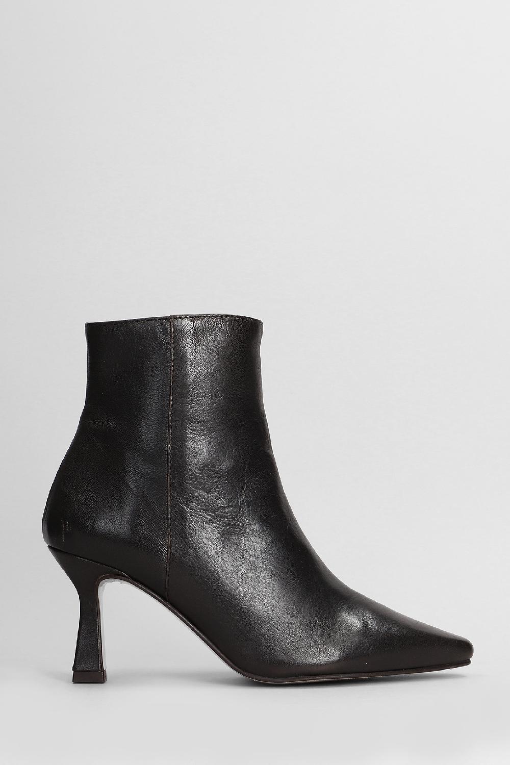 Deliberti Pedro Miralles Tronchetti tacco alto in pelle testa di moro cod. 408683 - Deliberti The Luxury Shopping