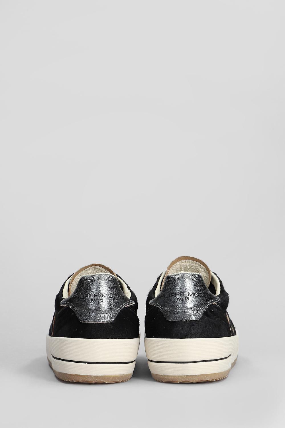 Deliberti Philippe Model Sneakers Nice Low In Cavallino Nero Cod. 410157 - Deliberti The Luxury Shopping
