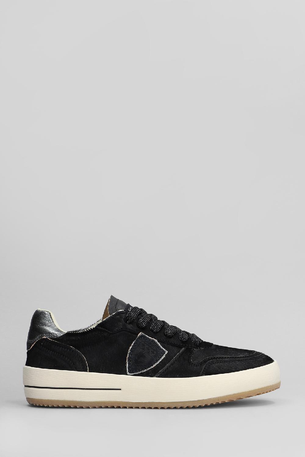 Deliberti Philippe Model Sneakers nice low in cavallino nero cod. 410157 - Deliberti The Luxury Shopping
