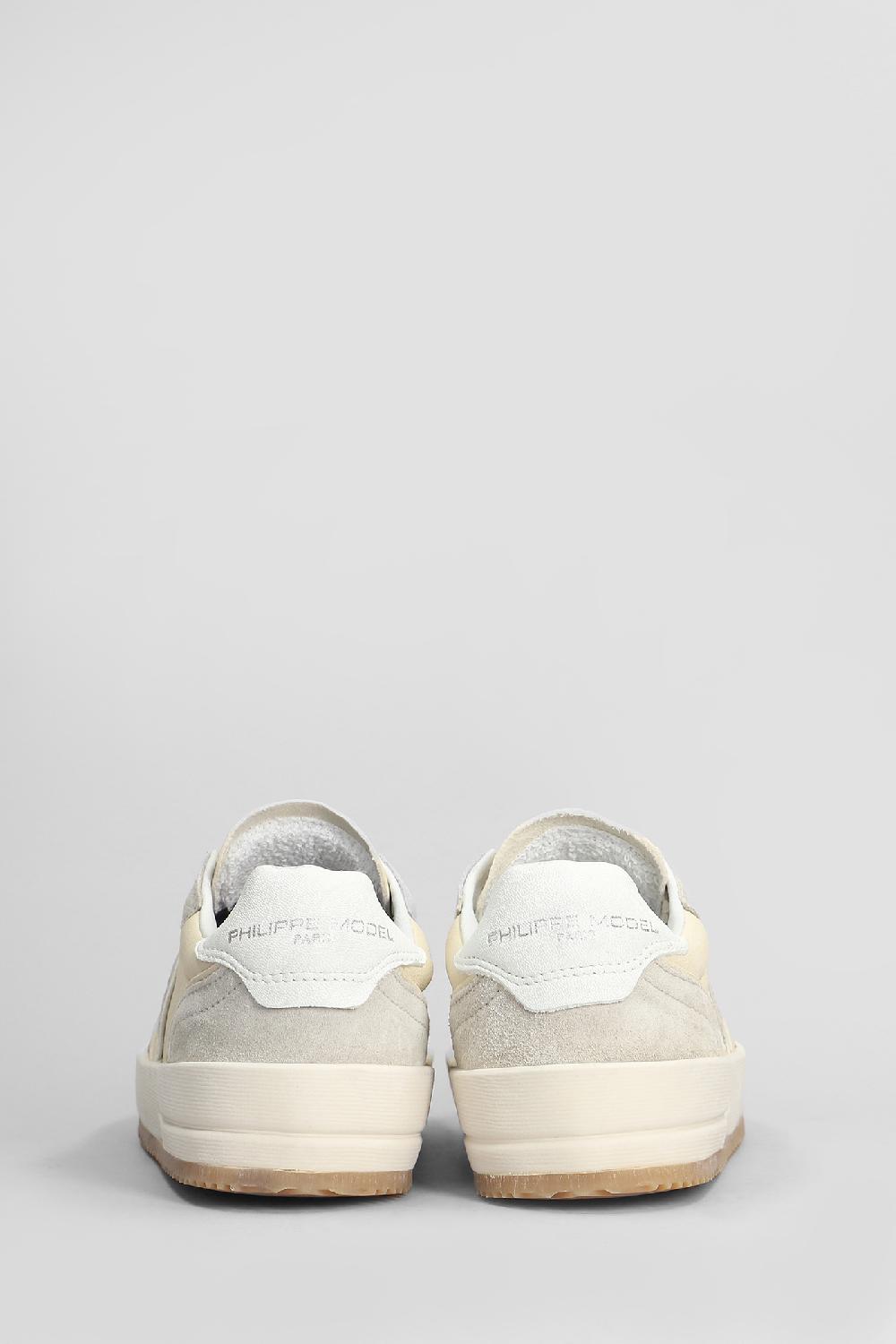 Deliberti Philippe Model Sneakers Nice Low In Pelle Beige Cod. 407793 - Deliberti The Luxury Shopping