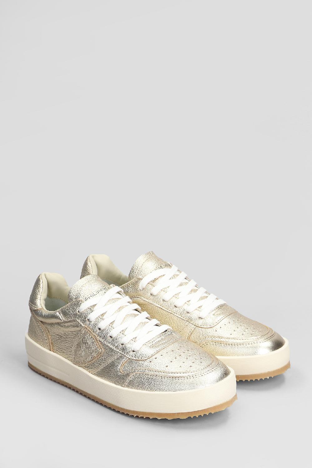 Deliberti Philippe Model Sneakers Nice Low In Pelle Oro Cod. 407794 - Deliberti The Luxury Shopping