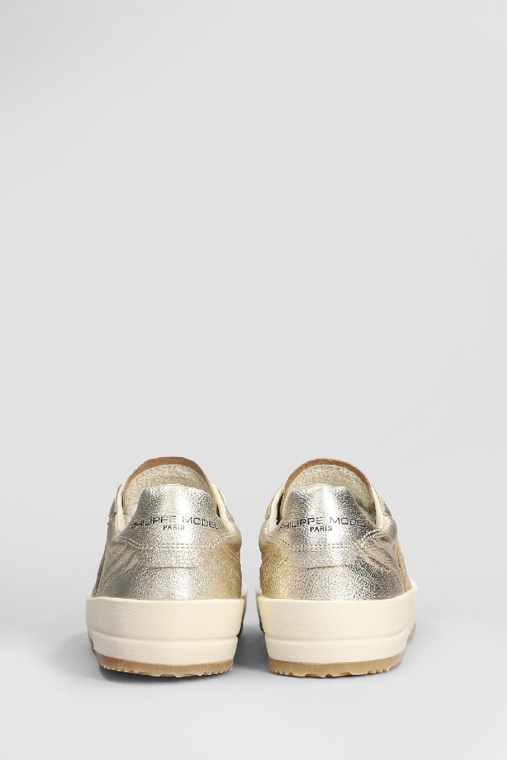 Deliberti Philippe Model Sneakers Nice Low In Pelle Oro Cod. 407794 - Deliberti The Luxury Shopping