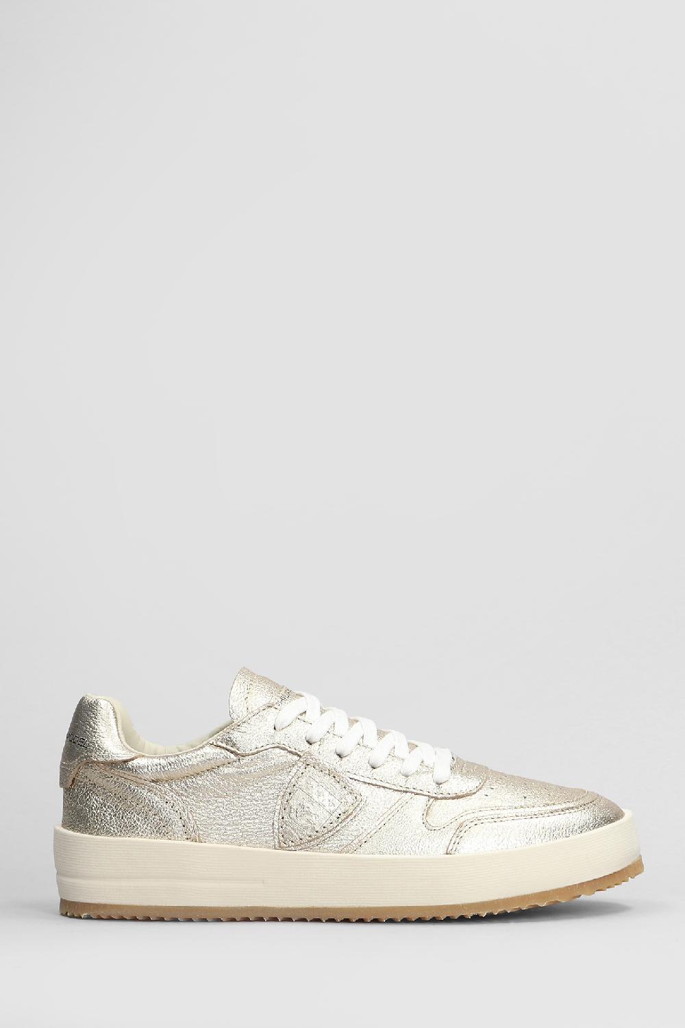 Deliberti Philippe Model Sneakers nice low in pelle oro cod. 407794 - Deliberti The Luxury Shopping