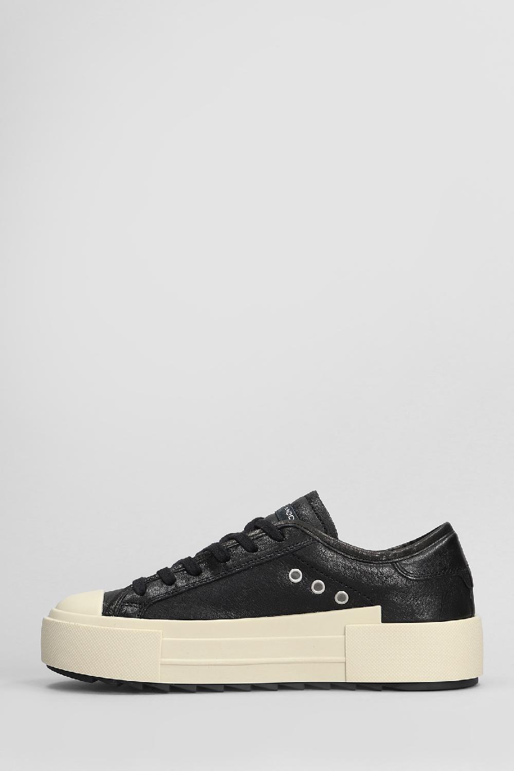 Deliberti Philippe Model Sneakers Paris Haute Low In Pelle Nera Cod. 407795 - Deliberti The Luxury Shopping