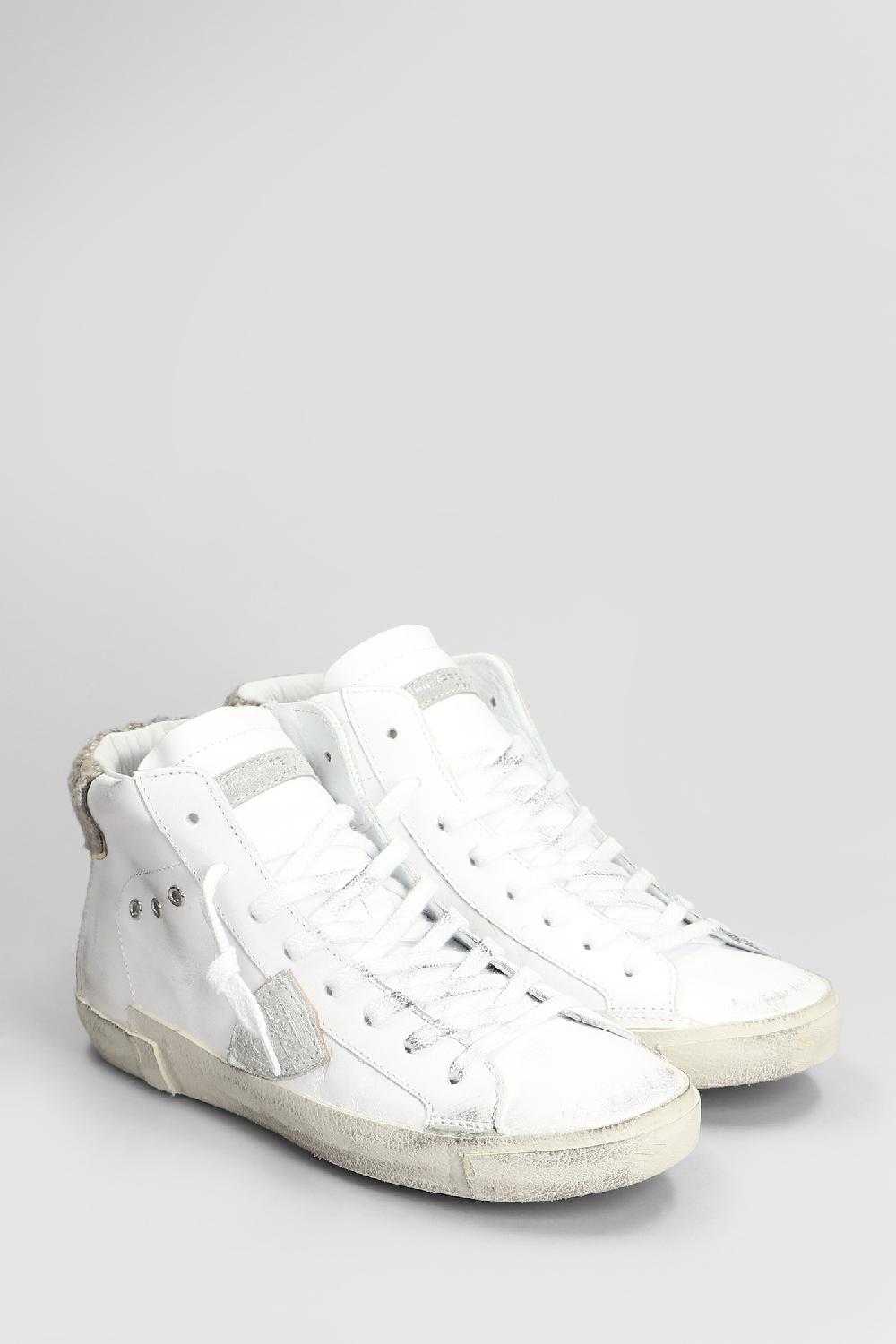 Deliberti Philippe Model Sneakers Prsx High In Pelle Bianca Cod. 407781 - Deliberti The Luxury Shopping