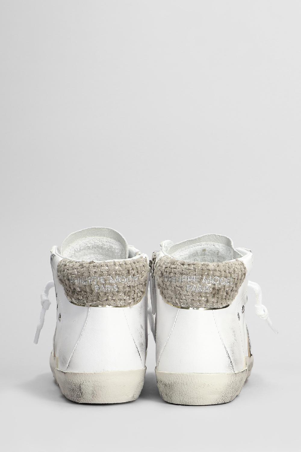 Deliberti Philippe Model Sneakers Prsx High In Pelle Bianca Cod. 407781 - Deliberti The Luxury Shopping