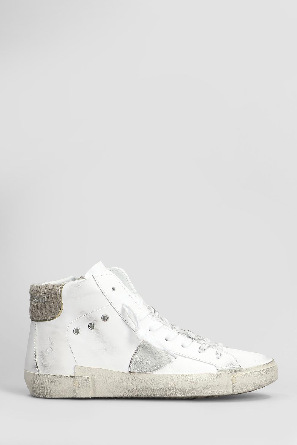 Deliberti Philippe Model Sneakers prsx high in pelle bianca cod. 407781 - Deliberti The Luxury Shopping
