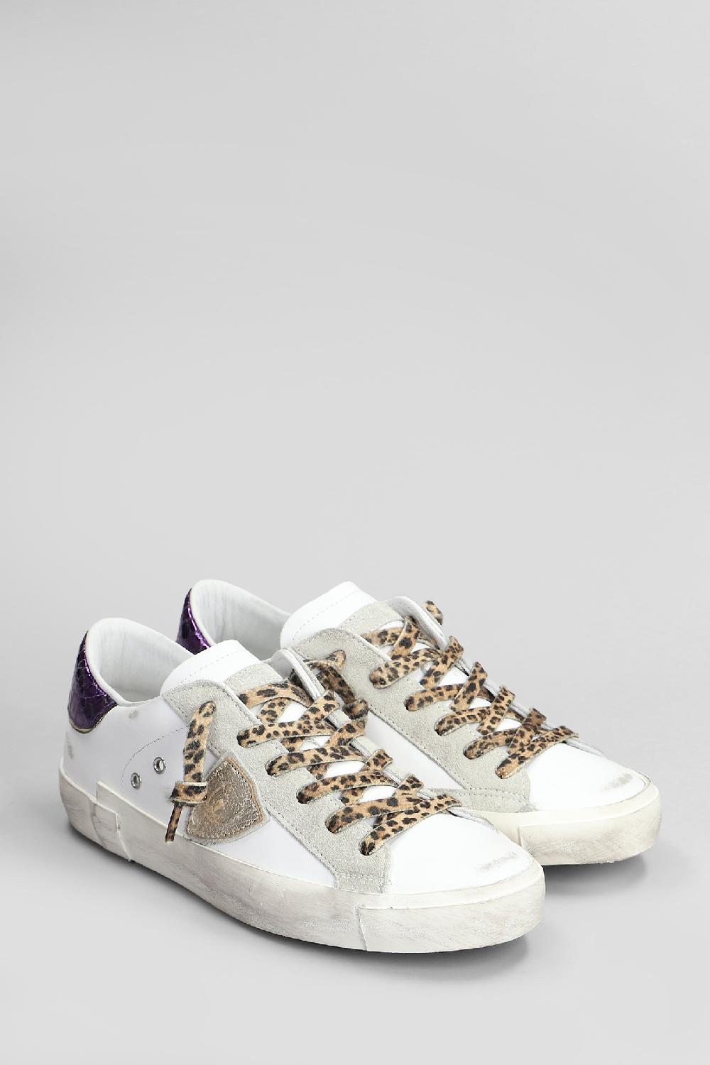 Deliberti Philippe Model Sneakers Prsx Low In Pelle Bianca Cod. 407777 - Deliberti The Luxury Shopping