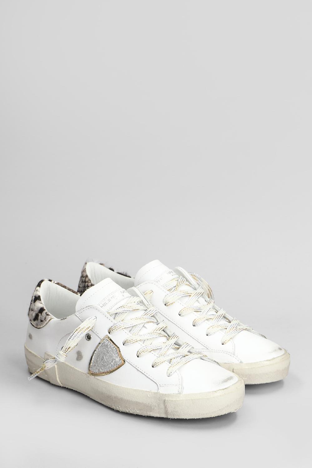 Deliberti Philippe Model Sneakers Prsx Low In Pelle Bianca Cod. 407778 - Deliberti The Luxury Shopping