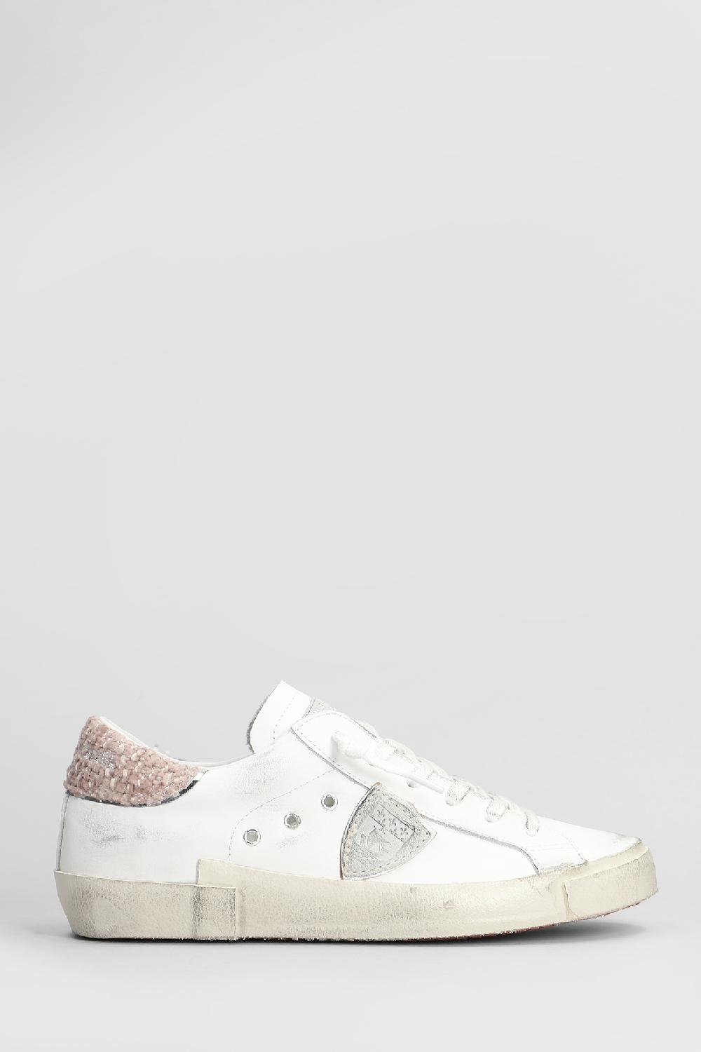 Deliberti Philippe Model Sneakers prsx low in pelle bianca cod. 407782 - Deliberti The Luxury Shopping