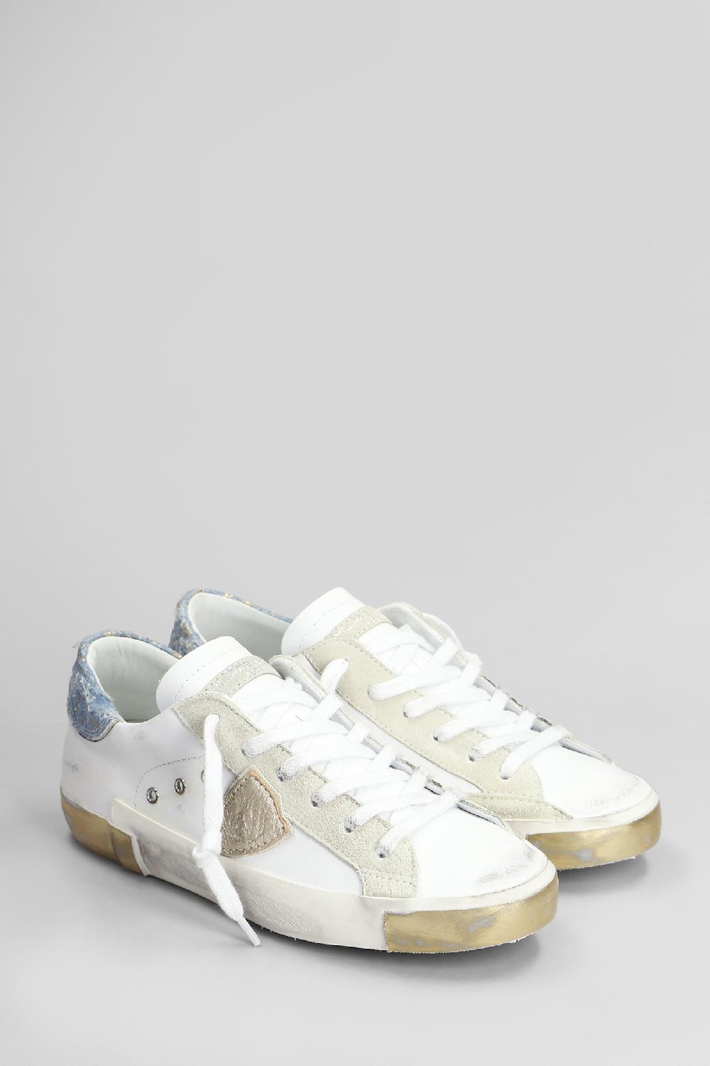 Deliberti Philippe Model Sneakers Prsx Low In Pelle Bianca Cod. 407783 - Deliberti The Luxury Shopping