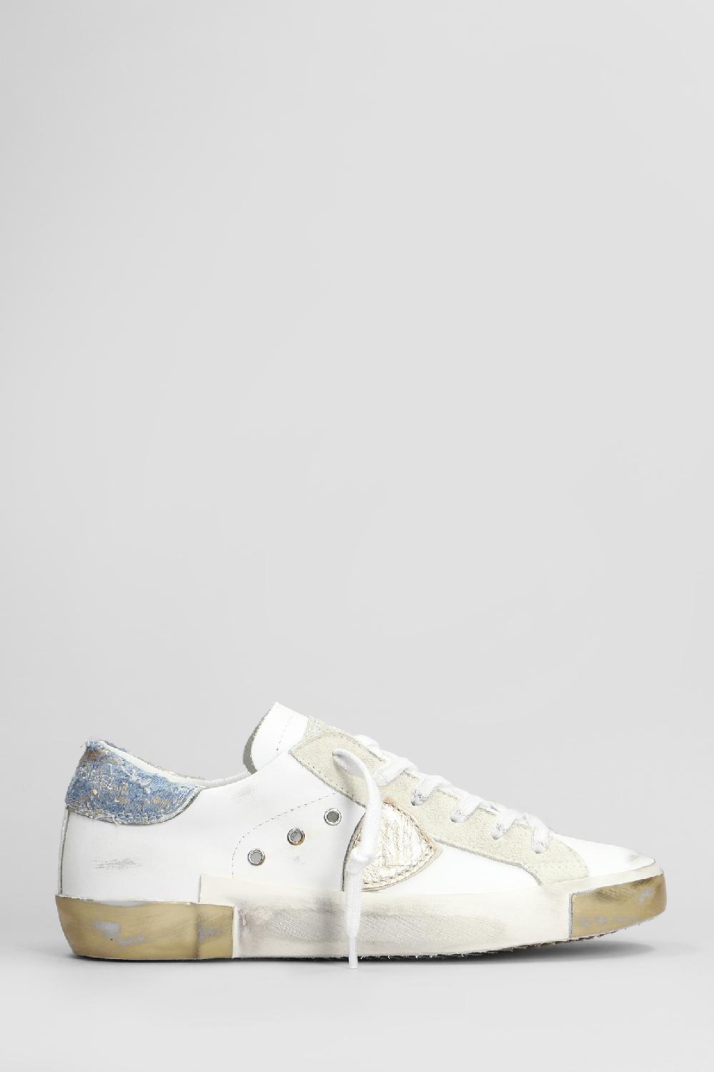 Deliberti Philippe Model Sneakers prsx low in pelle bianca cod. 407783 - Deliberti The Luxury Shopping