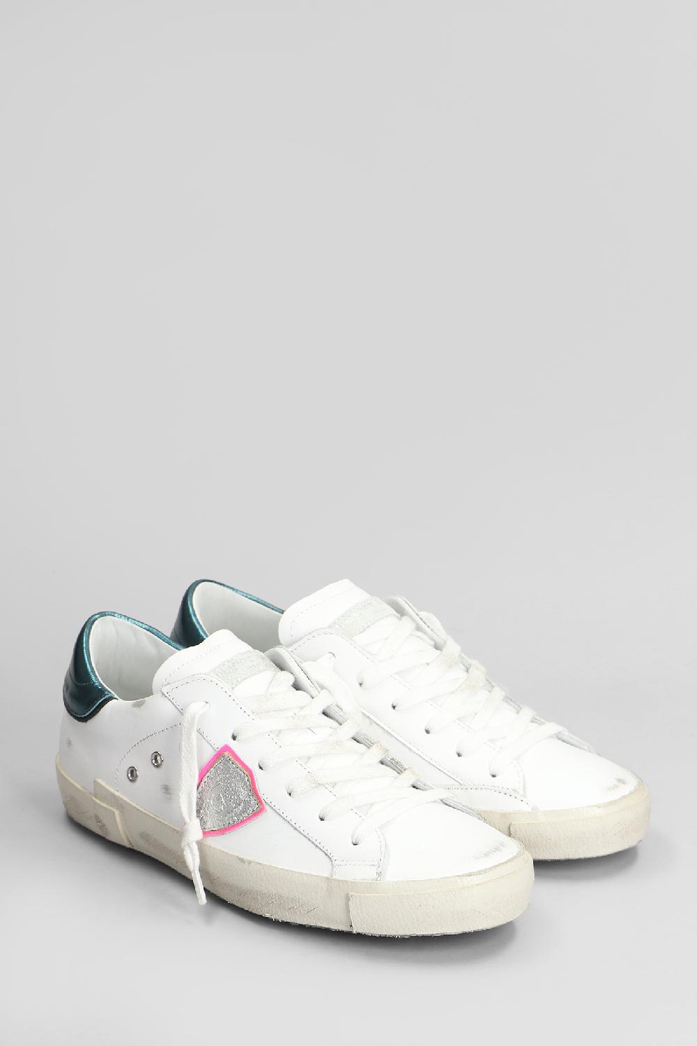 Deliberti Philippe Model Sneakers Prsx Low In Pelle Bianca Cod. 407784 - Deliberti The Luxury Shopping