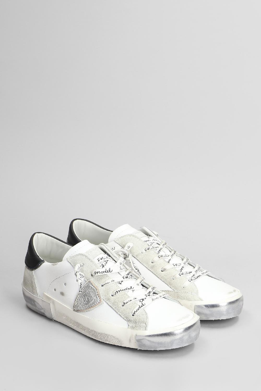 Deliberti Philippe Model Sneakers Prsx Low In Pelle Bianca Cod. 407788 - Deliberti The Luxury Shopping