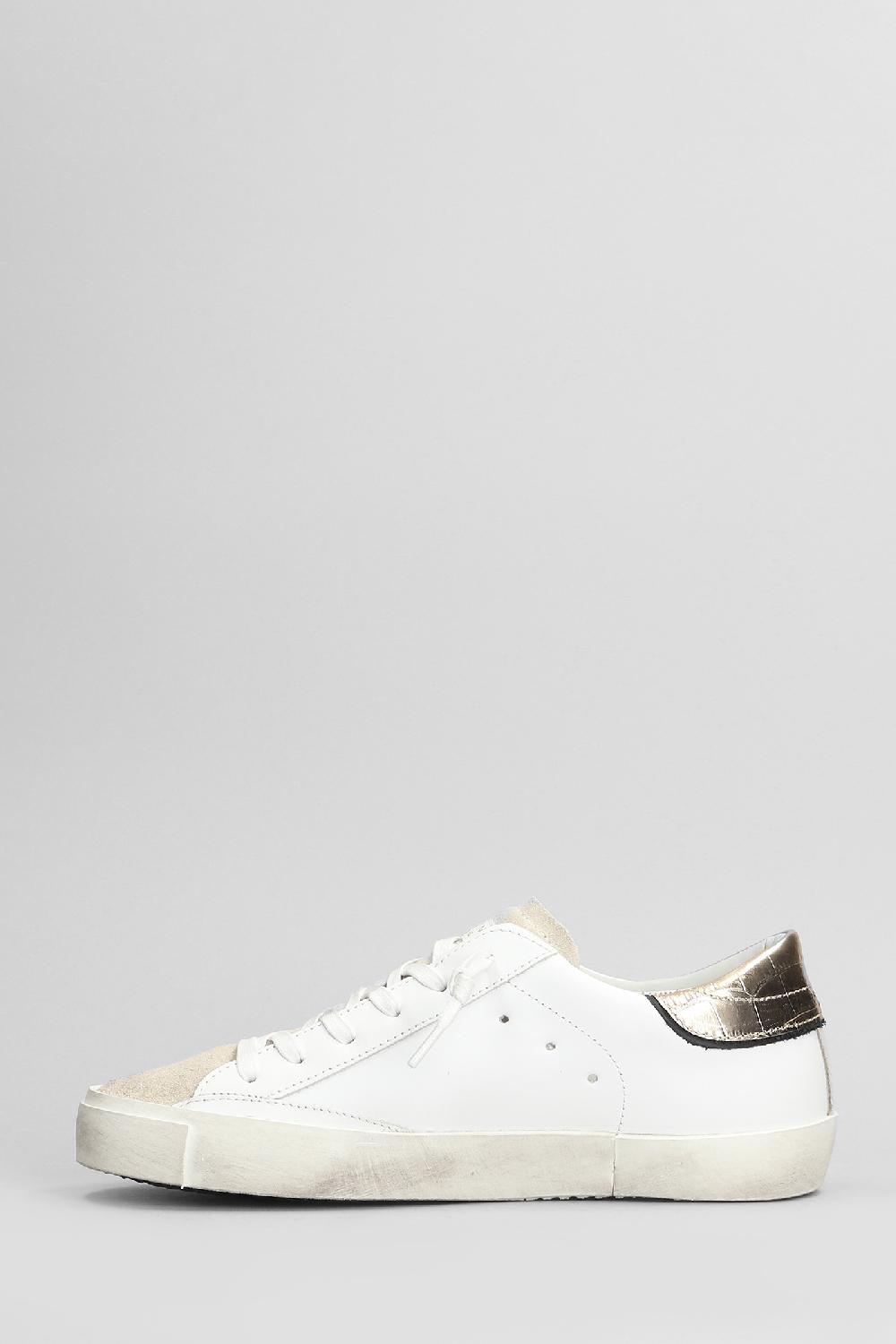 Deliberti Philippe Model Sneakers Prsx Low In Pelle Bianca Cod. 407789 - Deliberti The Luxury Shopping