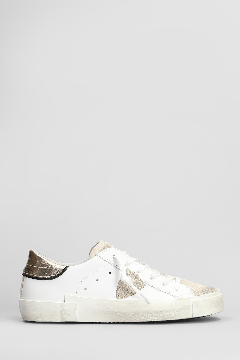 Deliberti Philippe Model Sneakers prsx low in pelle bianca cod. 407789 - Deliberti The Luxury Shopping