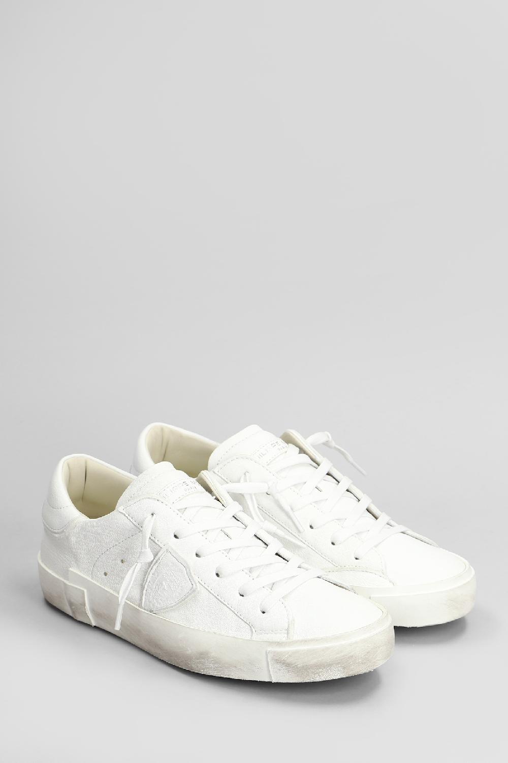 Deliberti Philippe Model Sneakers Prsx Low In Pelle Bianca Cod. 407790 - Deliberti The Luxury Shopping