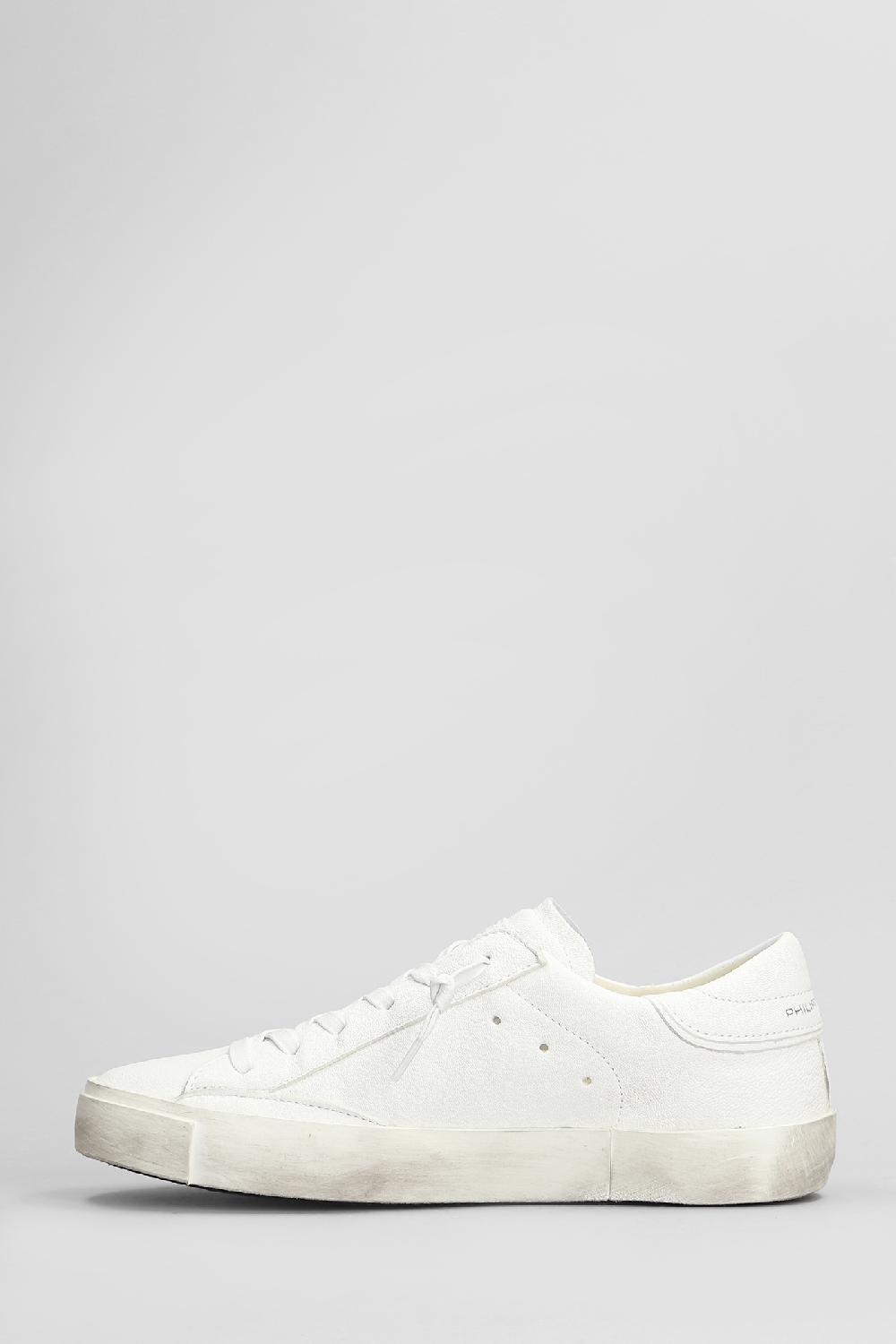 Deliberti Philippe Model Sneakers Prsx Low In Pelle Bianca Cod. 407790 - Deliberti The Luxury Shopping