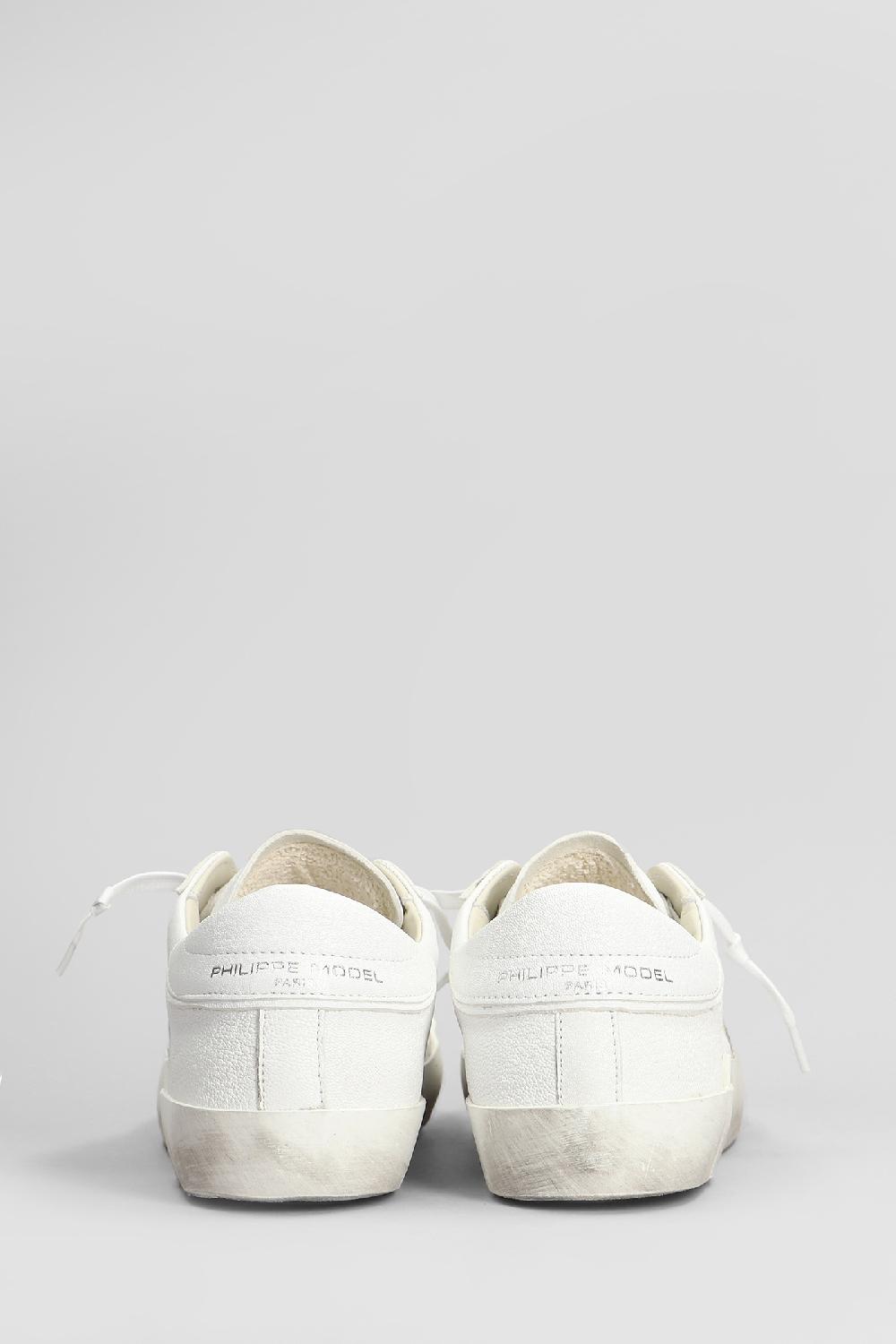 Deliberti Philippe Model Sneakers Prsx Low In Pelle Bianca Cod. 407790 - Deliberti The Luxury Shopping
