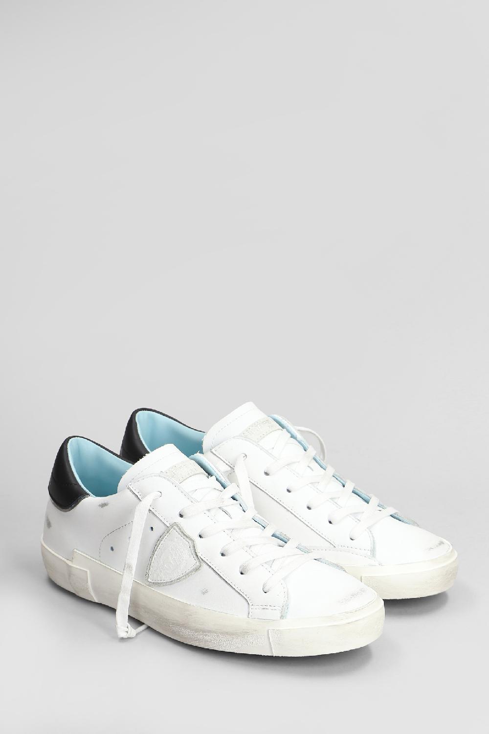 Deliberti Philippe Model Sneakers Prsx Low In Pelle Bianca Cod. 407792 - Deliberti The Luxury Shopping