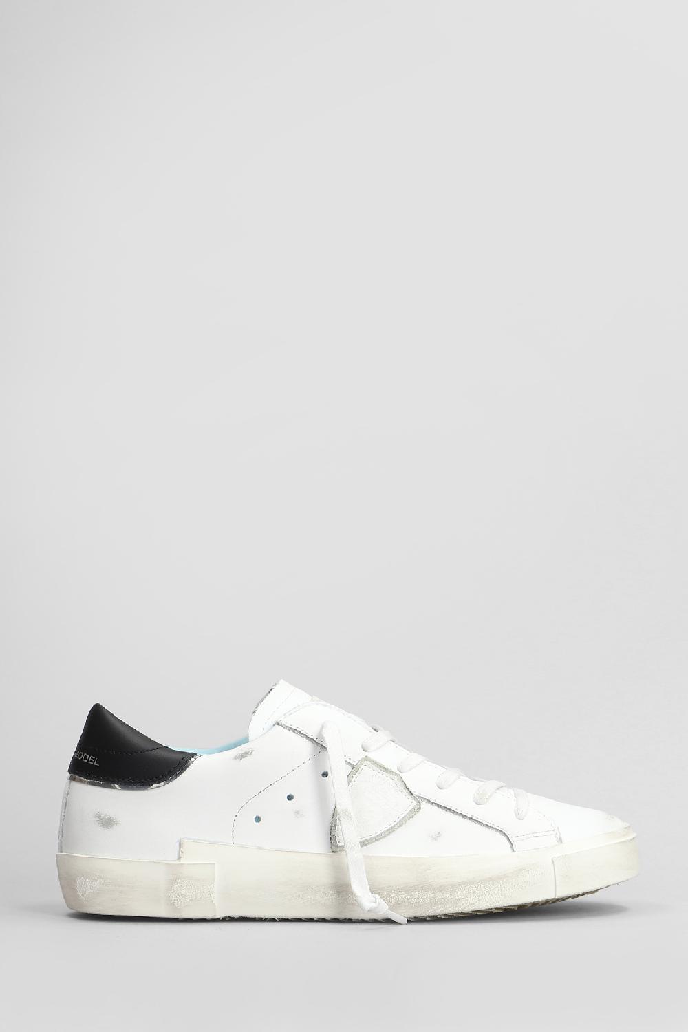 Deliberti Philippe Model Sneakers prsx low in pelle bianca cod. 407792 - Deliberti The Luxury Shopping