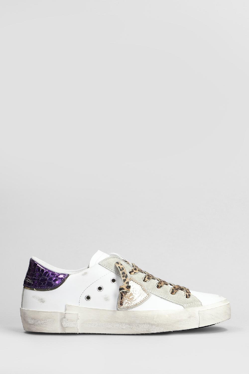 Deliberti Philippe Model Sneakers prsx low in pelle bianca cod. 407777 - Deliberti The Luxury Shopping