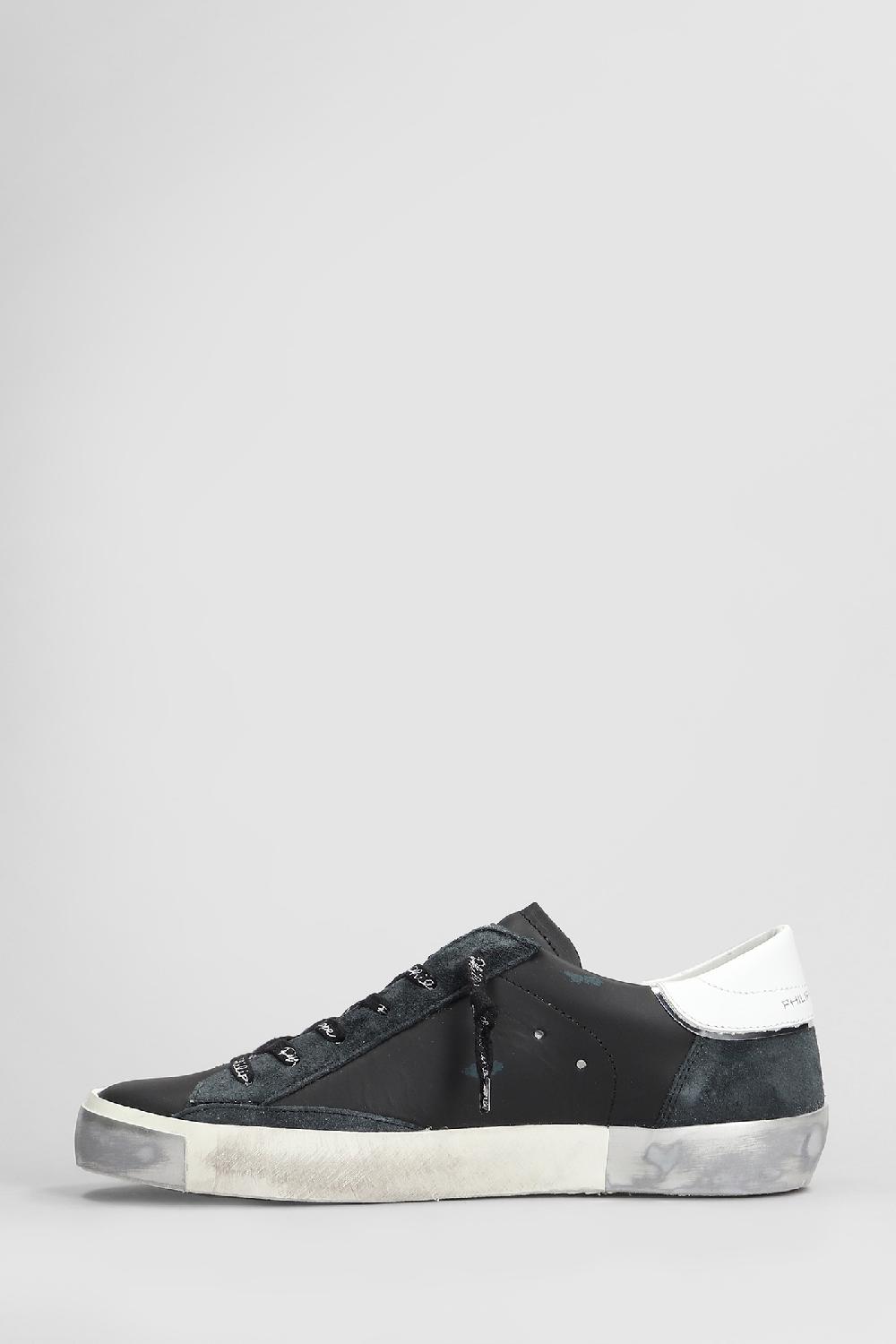 Deliberti Philippe Model Sneakers Prsx Low In Pelle Nera Cod. 407787 - Deliberti The Luxury Shopping