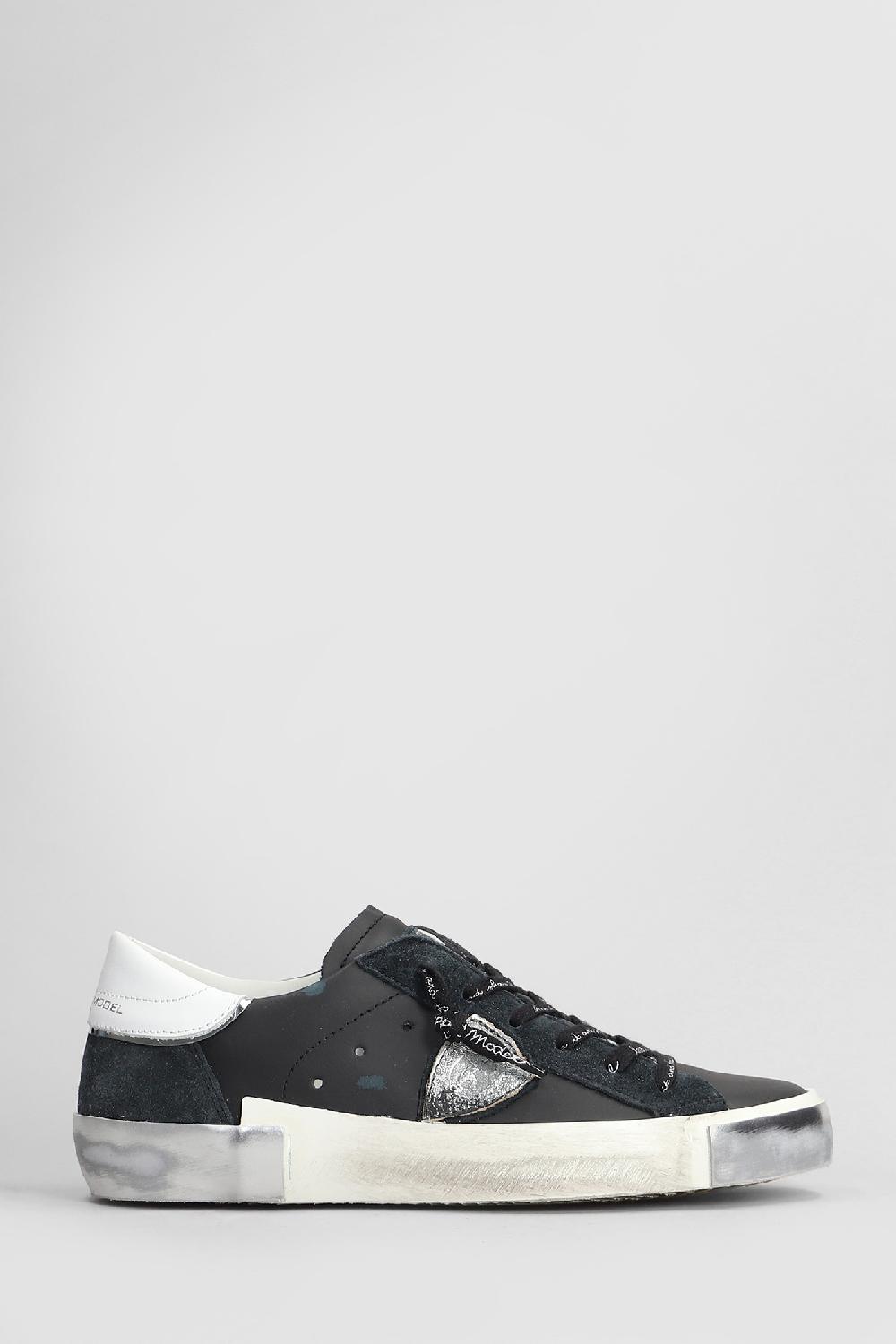 Deliberti Philippe Model Sneakers prsx low in pelle nera cod. 407787 - Deliberti The Luxury Shopping