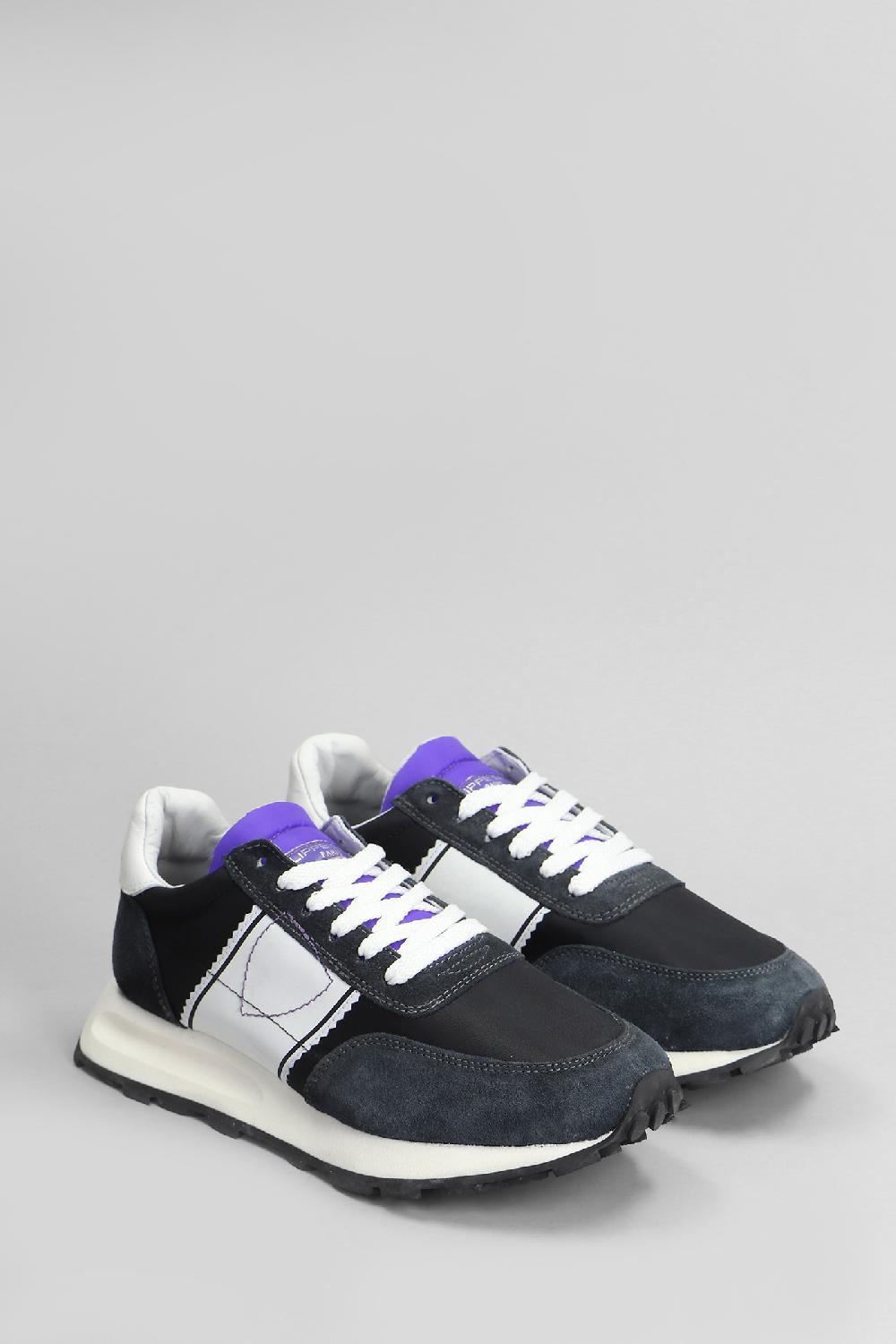 Deliberti Philippe Model Sneakers Tour Low In Camoscio E Tessuto Nero Cod. 407800 - Deliberti The Luxury Shopping