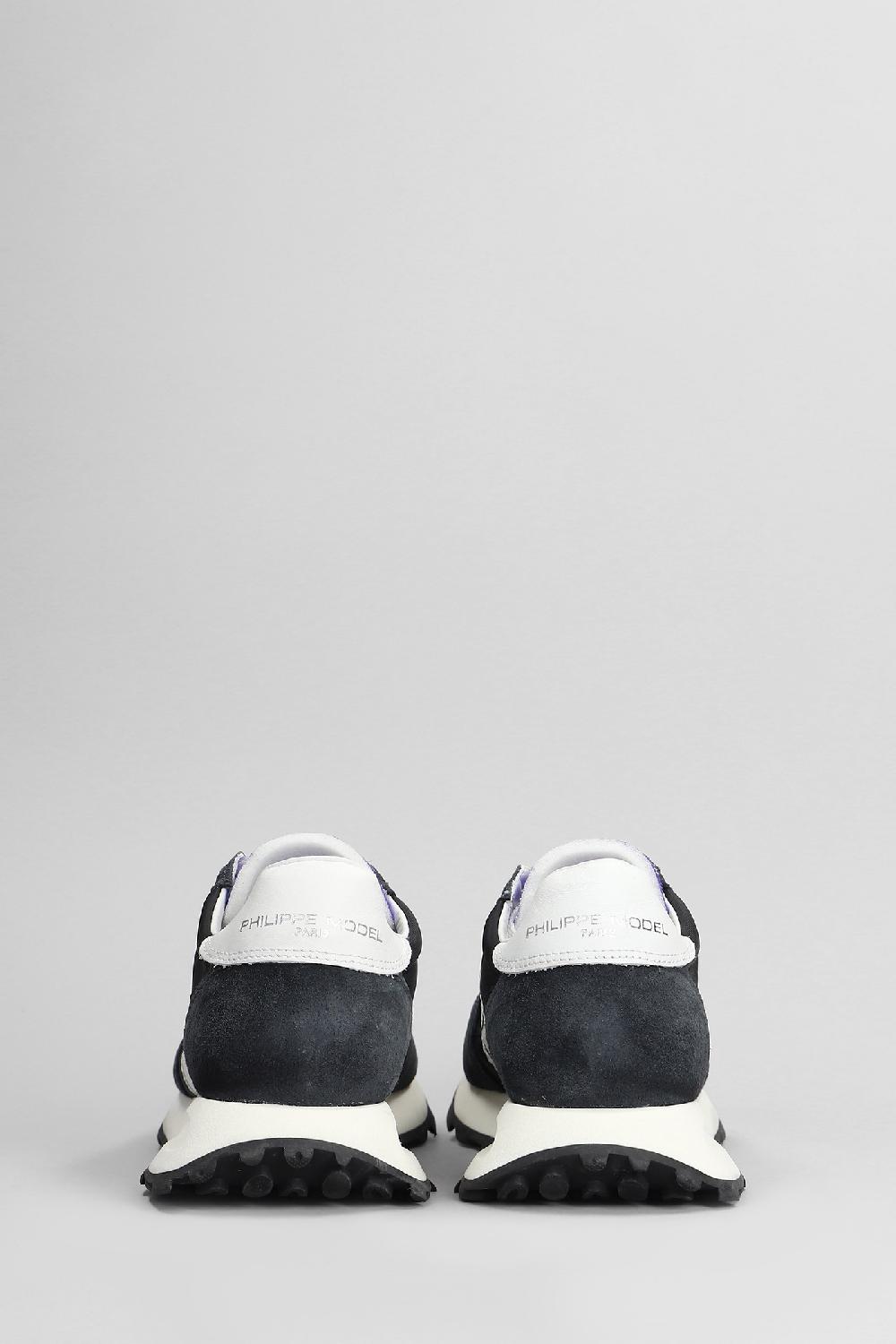 Deliberti Philippe Model Sneakers Tour Low In Camoscio E Tessuto Nero Cod. 407800 - Deliberti The Luxury Shopping