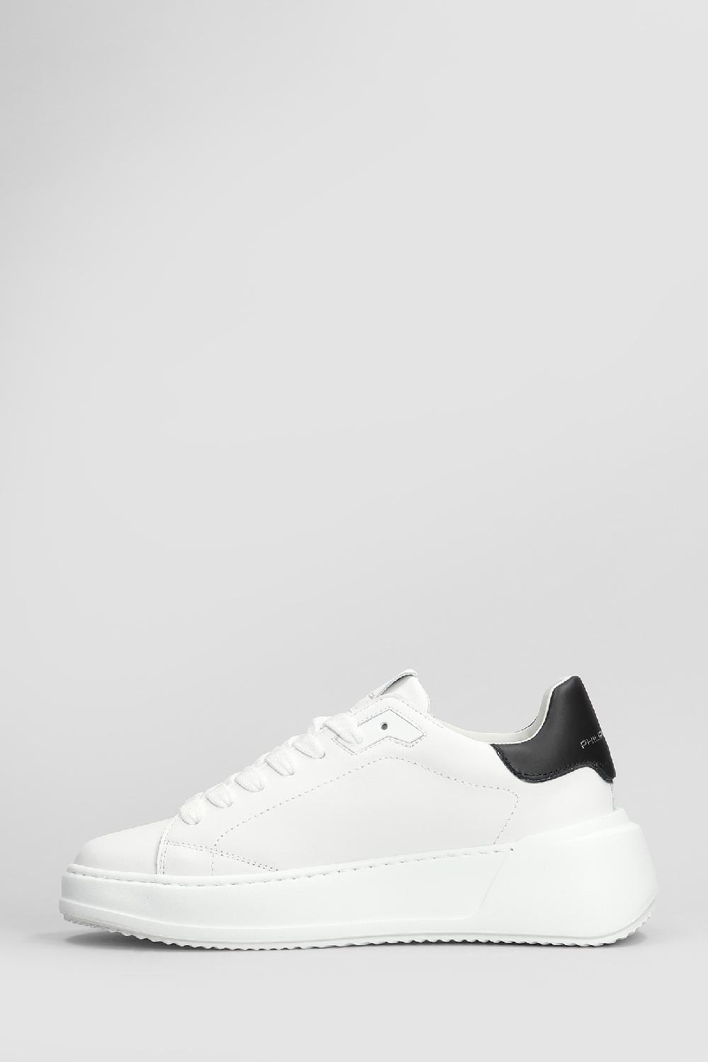 Deliberti Philippe Model Sneakers Tres Temple Low In Pelle Bianca Cod. 407775 - Deliberti The Luxury Shopping
