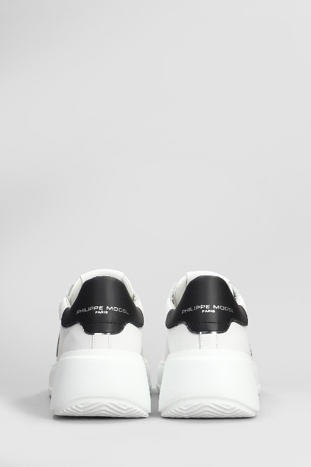 Deliberti Philippe Model Sneakers Tres Temple Low In Pelle Bianca Cod. 407775 - Deliberti The Luxury Shopping