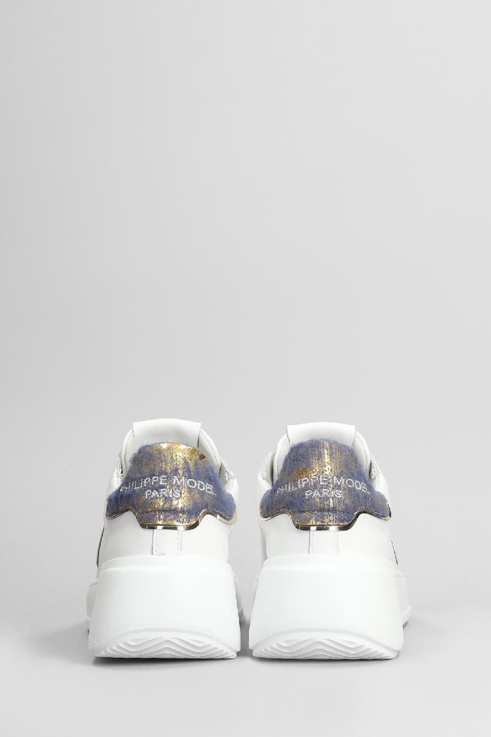 Deliberti Philippe Model Sneakers Tres Temple Low In Pelle Bianca Cod. 407779 - Deliberti The Luxury Shopping