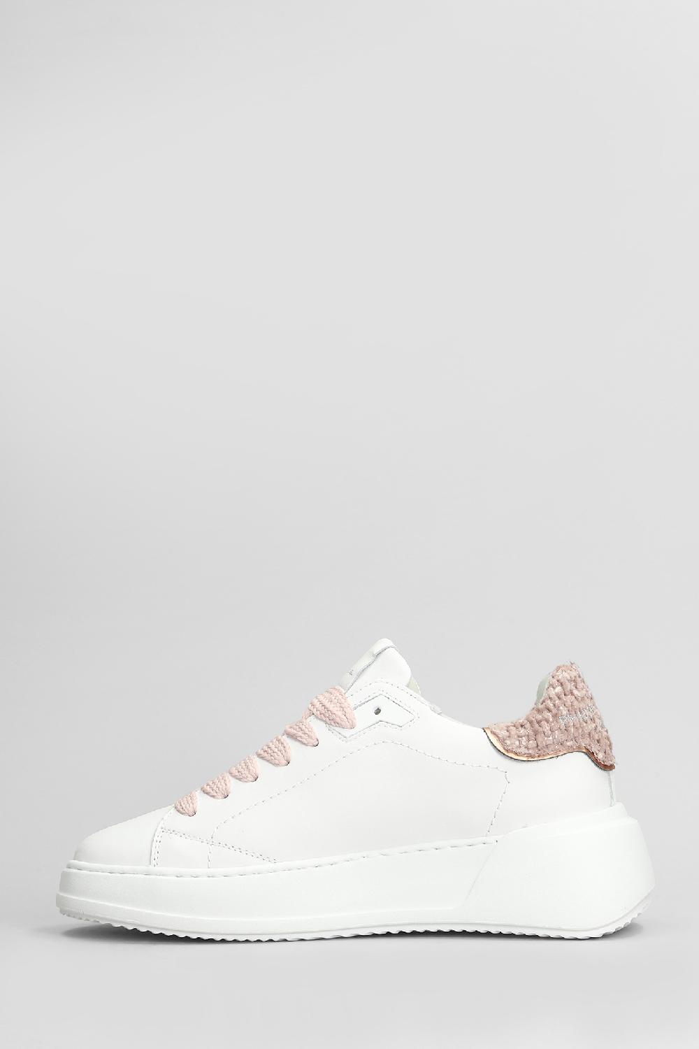 Deliberti Philippe Model Sneakers Tres Temple Low In Pelle Bianca Cod. 407780 - Deliberti The Luxury Shopping