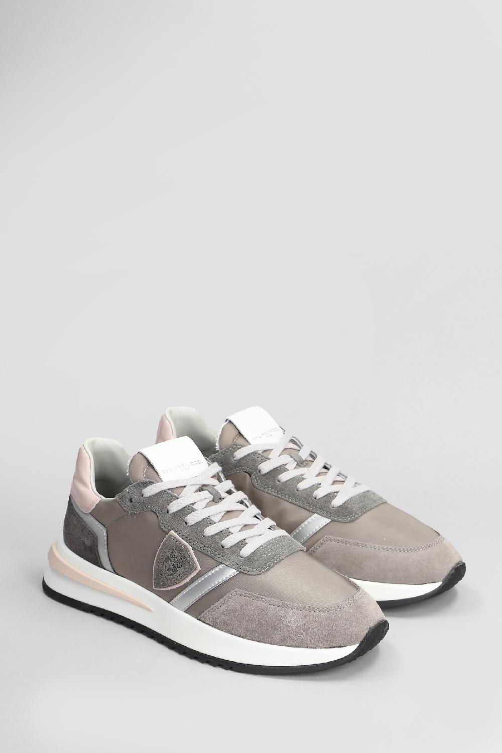 Deliberti Philippe Model Sneakers Tropez 2.1 In Camoscio E Tessuto Taupe Cod. 407797 - Deliberti The Luxury Shopping