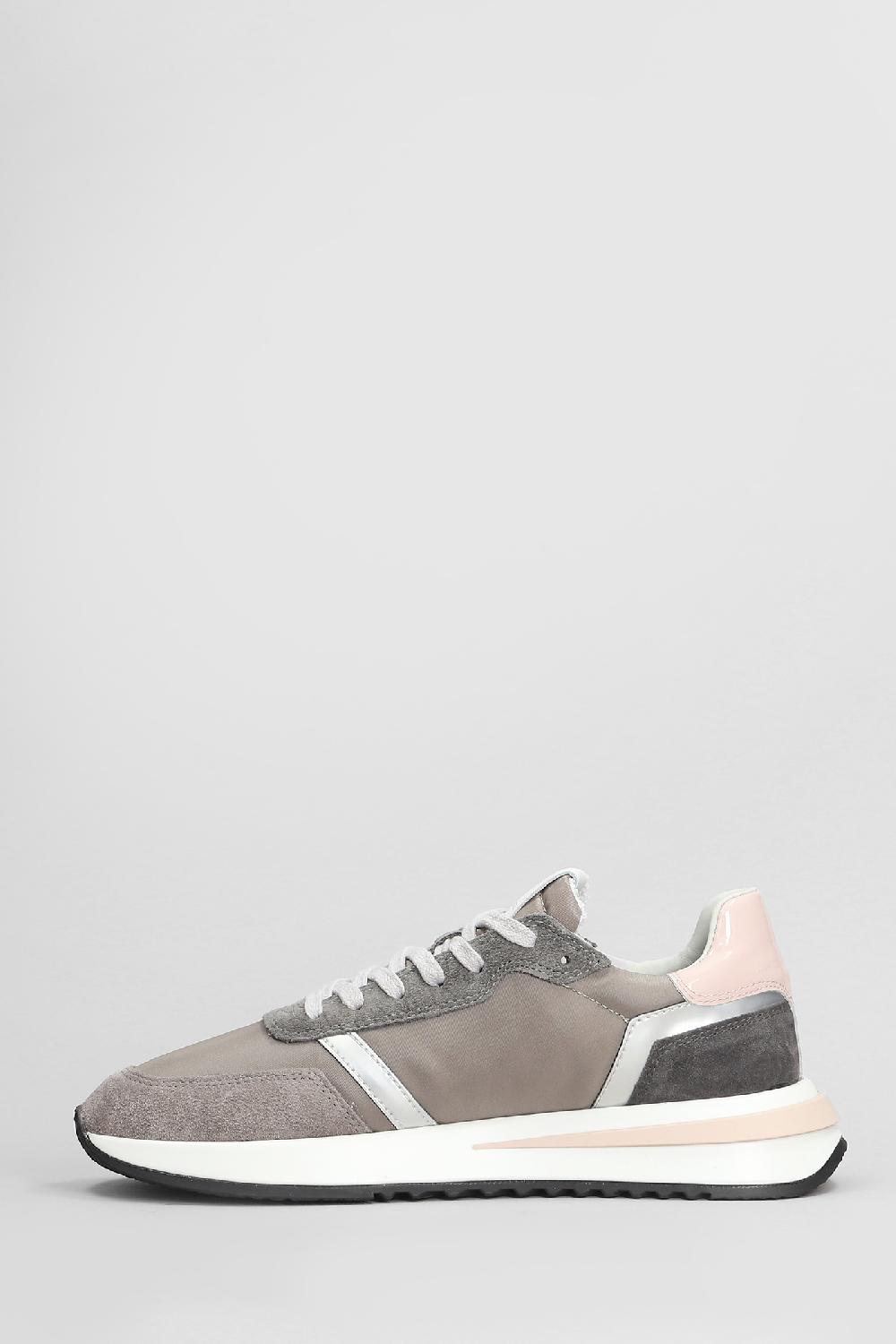 Deliberti Philippe Model Sneakers Tropez 2.1 In Camoscio E Tessuto Taupe Cod. 407797 - Deliberti The Luxury Shopping