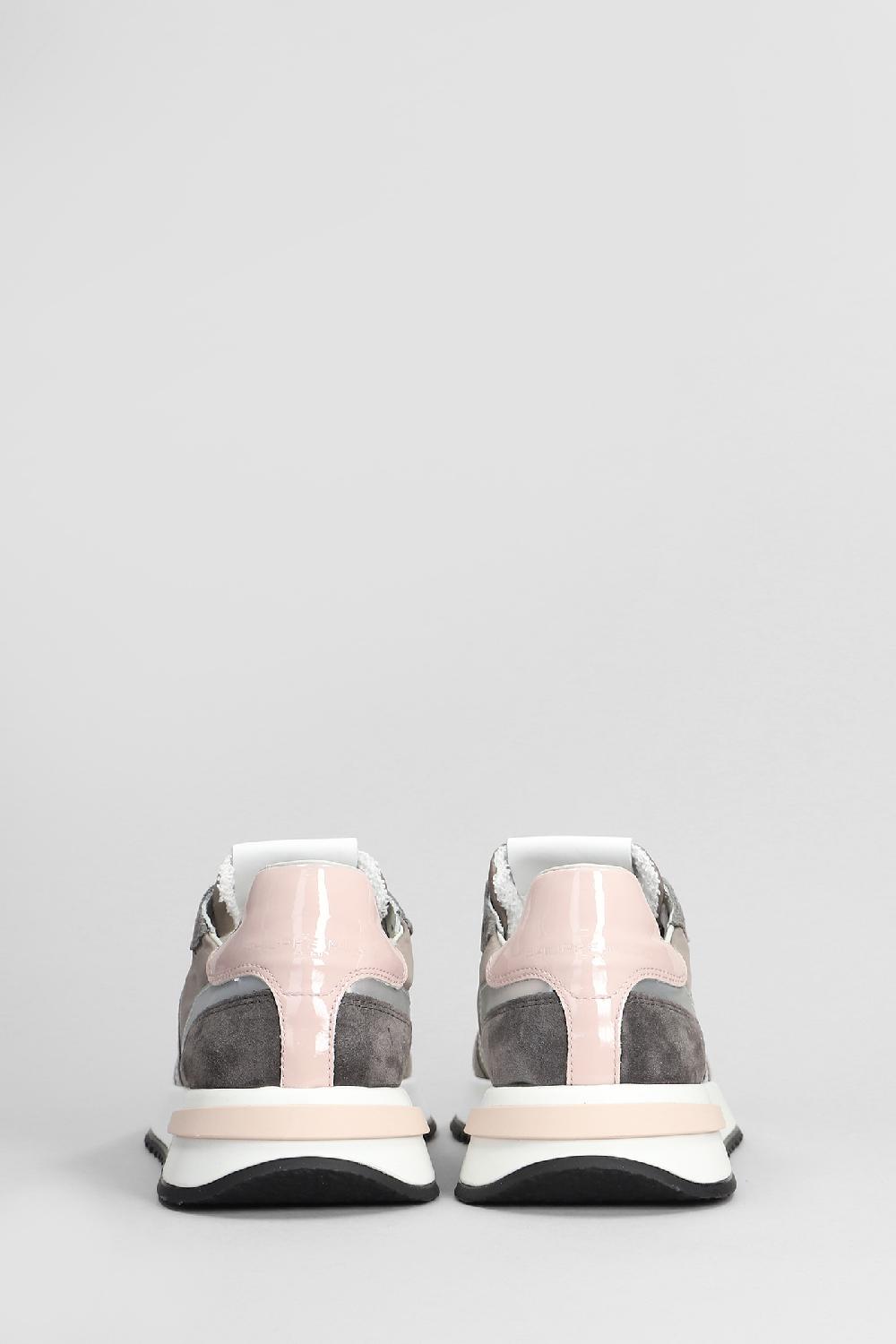 Deliberti Philippe Model Sneakers Tropez 2.1 In Camoscio E Tessuto Taupe Cod. 407797 - Deliberti The Luxury Shopping