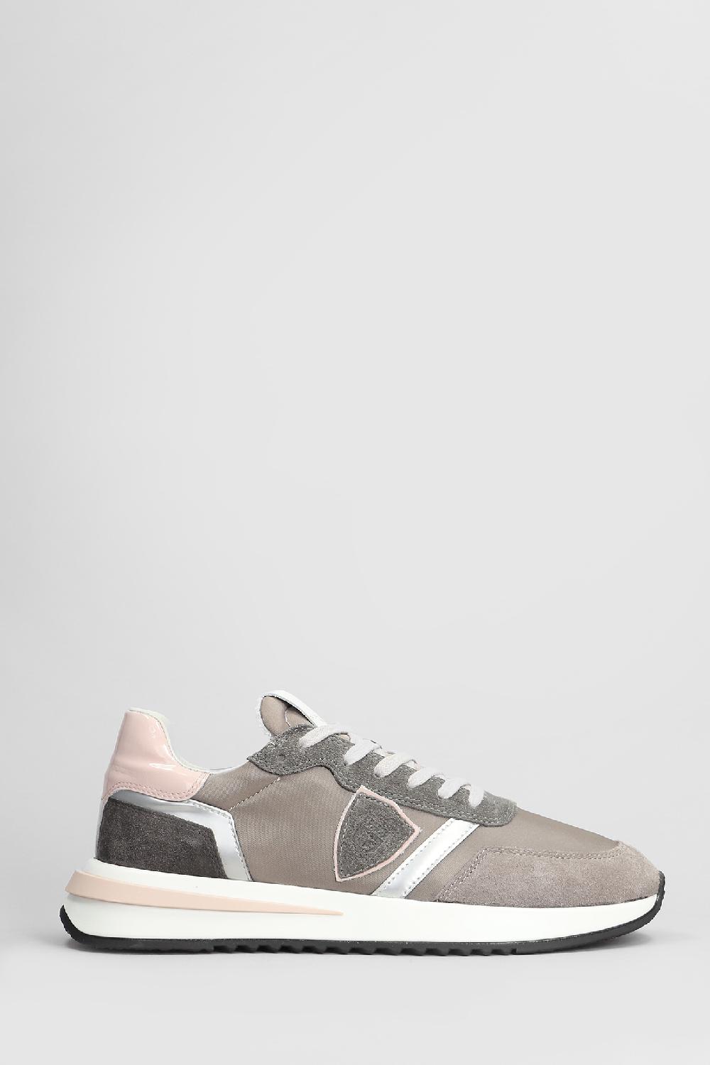Deliberti Philippe Model Sneakers tropez 2.1 in camoscio e tessuto taupe cod. 407797 - Deliberti The Luxury Shopping