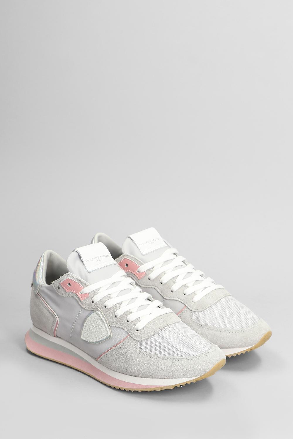 Deliberti Philippe Model Sneakers Trpx Low In Camoscio E Tessuto Grigio Cod. 407801 - Deliberti The Luxury Shopping