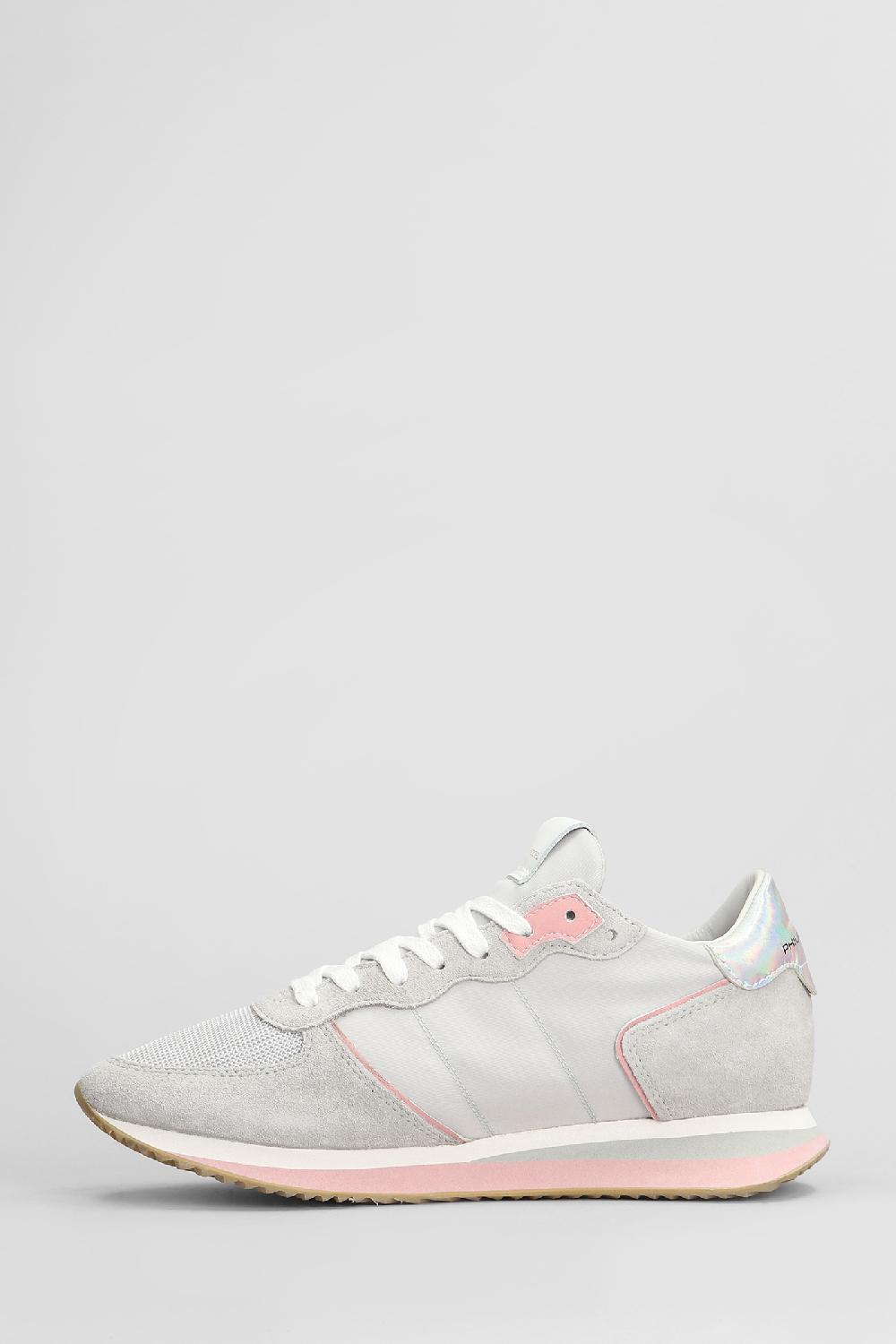 Deliberti Philippe Model Sneakers Trpx Low In Camoscio E Tessuto Grigio Cod. 407801 - Deliberti The Luxury Shopping