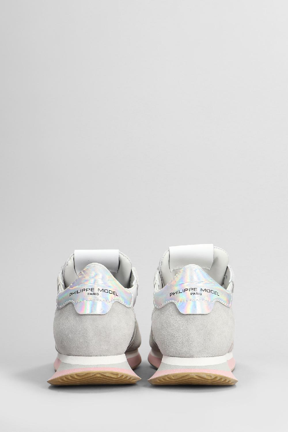 Deliberti Philippe Model Sneakers Trpx Low In Camoscio E Tessuto Grigio Cod. 407801 - Deliberti The Luxury Shopping